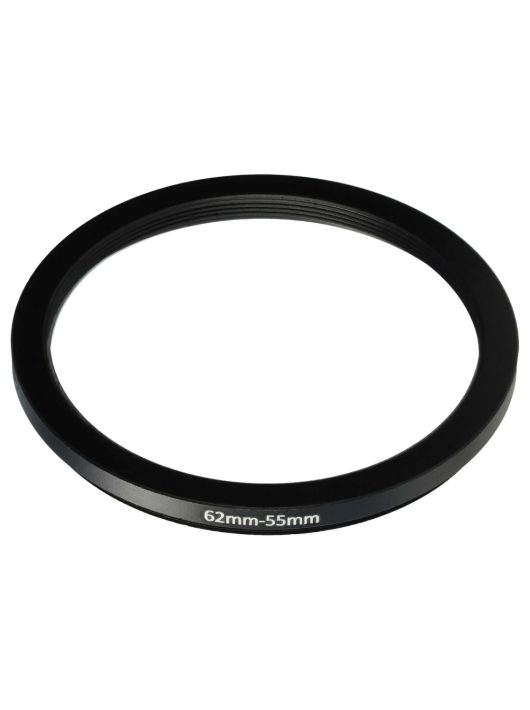 62 mm-től 55 mm-ig Leléptető Gyűrűs Adapter, Fém