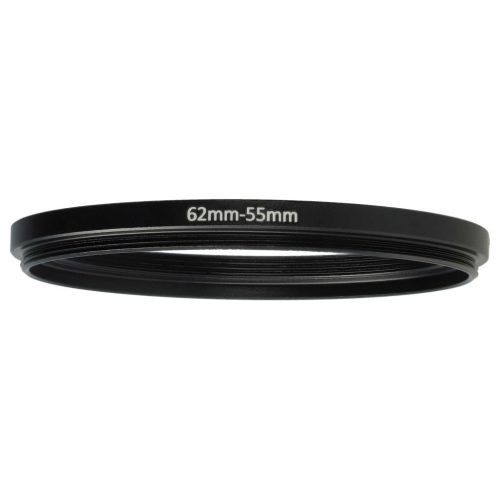 VHBW 62 mm to 55 mm Step-Up Ring Adapter, Metal