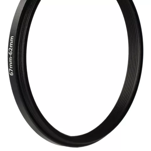 VHBW 67 mm bis 62 mm Ringadapter für Kameralinsen, Metall