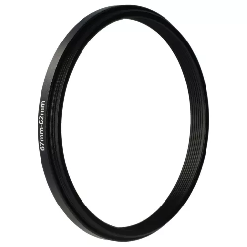 VHBW 67 mm bis 62 mm Ringadapter für Kameralinsen, Metall