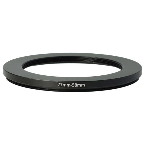 77mm-től 58mm-ig Gyűrűs Adapter, Fém