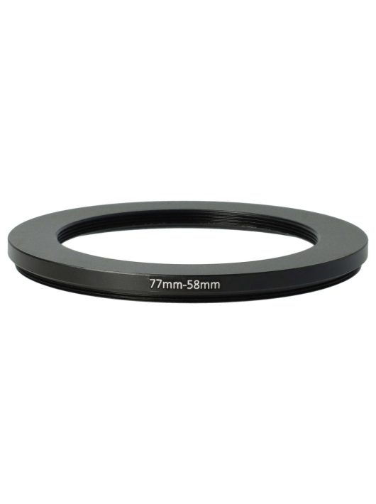 77mm-től 58mm-ig Gyűrűs Adapter, Fém