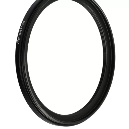 VHBW 77 mm auf 67 mm Ringadapter, für Kameraobjektive, Metall