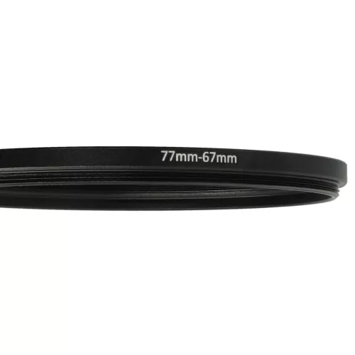VHBW 77 mm auf 67 mm Ringadapter, für Kameraobjektive, Metall