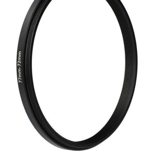 VHBW 77 mm to 72 mm Step Ring Adapter for Camera Lens, Metal