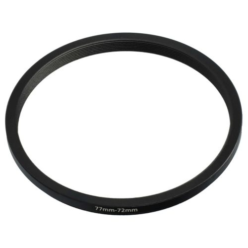VHBW 77 mm to 72 mm Step Ring Adapter for Camera Lens, Metal