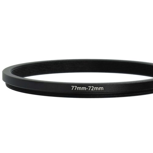 VHBW 77 mm to 72 mm Step Ring Adapter for Camera Lens, Metal