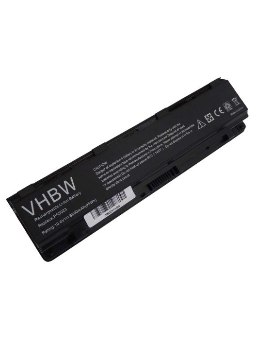 Notebook akkumulátor  Toshiba PA5024U-1BRS, PA5023U-1BRS - 8800 mAh 10,8 V Li-Ion, fekete