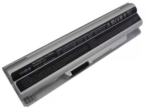 VHBW Notebook Battery Medion BTY-S14, 40029150, 40029231, 40029683 - 6600 mAh 11.1 V Li-Ion, silver