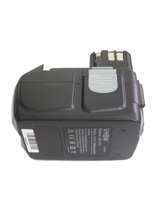 Elektromos kéziszerszámgép akkumulátor Hitachi BCL1430, BCL1415, 327728, 327729 - 3000 mAh, 14,4 V, Li-Ion 