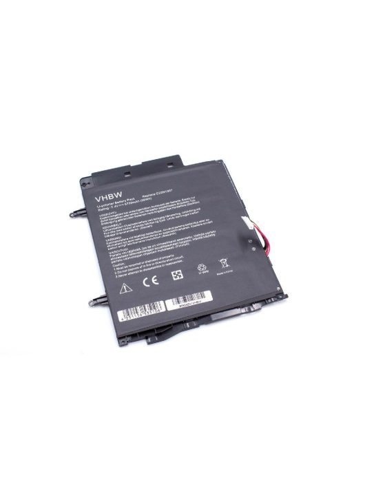 Notebook akkumulátor  Asus C22N1307, C22-N1307, 0B200-00570000 - 6750 mAh 7,4 V Li-polimer, fekete