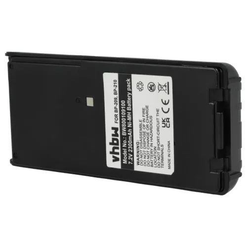 VHBW Radio Akku BP-209, BP-211, BP-210N, BP-209N, BP-210, BP-211N - 2300 mAh 7,2 V NiMH