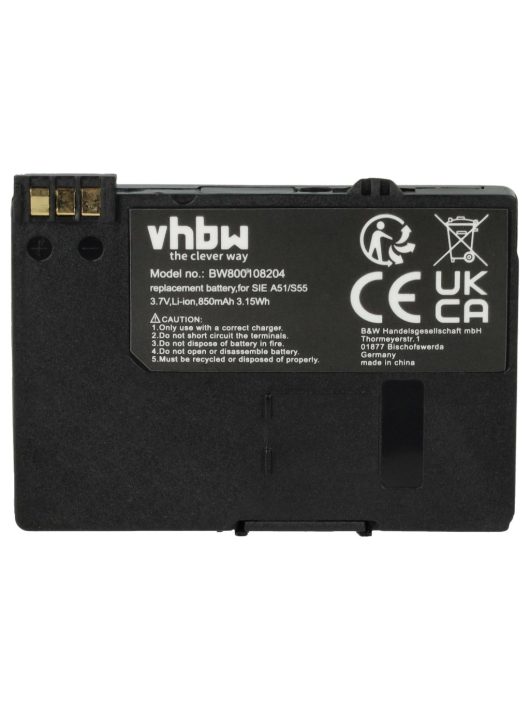 Vezetékes telefon akkuának  EBA-510, L36145-K1310-X401, BASIC56 - 850 mAh 3,7 V Li-Ion