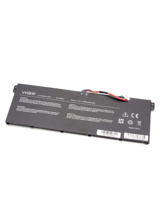 Notebook akkumulátor  Acer AC14B13J, 4ICP5/57/80, AC14B18J - 3000 mAh 11,4 V Li-polimerhez