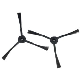   VHBW 2x Oldalkefe iLife/Ecovacs/Haier/Ariete, 3 Karú, Fekete