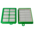 VHBW 2x HEPA Filter for AEG ASF1W, AFS1, E 12, AFS1W, AEFG12W Philips