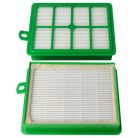 VHBW 2x HEPA Filter for AEG ASF1W, AFS1, E 12, AFS1W, AEFG12W Philips