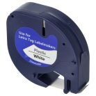 VHBW Label Tape Dymo S0721610, 91201 replacement - 12 mm black-white