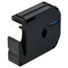 VHBW Etikettenband Brother M-K231 - 12 mm Schwarz-Weiß