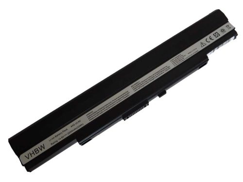 Notebook akkumulátor  Asus 07G016BW1875, 07G016C11875 - 2200 mAh 14,8 V Li-Ion, fekete