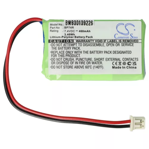 VHBW Hundetrainer Akku Dogtra BP74R - 460 mAh 7,4 V Li-Polymer