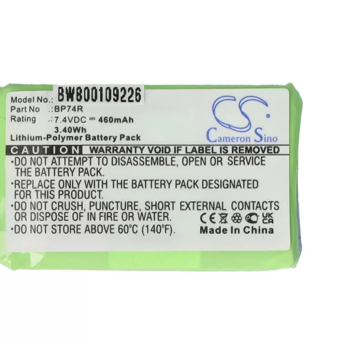 VHBW Hundetrainer Akku Dogtra BP74R - 460 mAh 7,4 V Li-Polymer