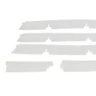 VHBW 4x Gummi Lippe Neato Botvac 70E Robotstaubsauger mit Leisten