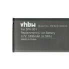 VHBW Nintendo SPR-001, SPR-003, SPR-A-BPAA-CO - 1800 mAh, 3.7 V battery