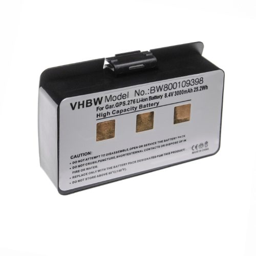 VHBW GPS Battery 010-10517-00, 010-10517-01, 011-00955-00, 01070800001 - 3000 mAh 7.4 V Li-Ion