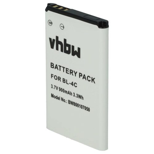 VHBW Mobile Phone Battery for Blu N4C600T - 900 mAh 3.7 V Li-Ion - Smartphone Battery