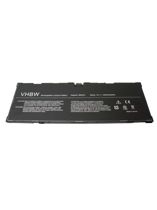 Notebook akkumulátor  Dell 312-1453, 0xmfy3, 0T8NH4, T8NH4, 9MGCD - 4300 mAh 7,4 V Li-polimerhez