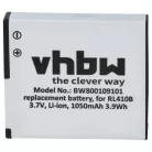 VHBW Video Camera Battery Rollei AC 410-420, RL410B - 1000 mAh 3.7 V Li-Ion