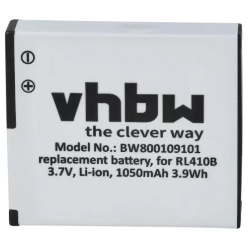 VHBW Video Camera Battery Rollei AC 410-420, RL410B - 1000 mAh 3.7 V Li-Ion