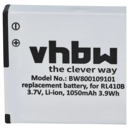 VHBW Video Camera Battery Rollei AC 410-420, RL410B - 1000 mAh 3.7 V Li-Ion