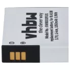 VHBW Video Camera Battery Rollei AC 410-420, RL410B - 1000 mAh 3.7 V Li-Ion