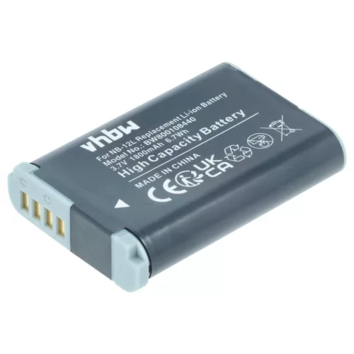 VHBW Videokamera Akku Canon NB-12L - 1800 mAh 3,7 V Li-Ion