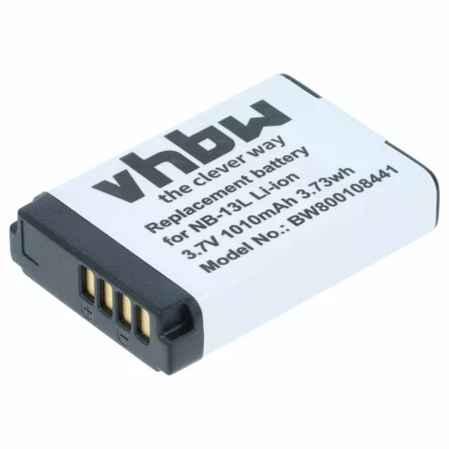 VHBW Akku für Canon NB-13L - 1010 mAh 3,7 V Li-Ion