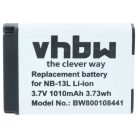 VHBW Akku für Canon NB-13L - 1010 mAh 3,7 V Li-Ion