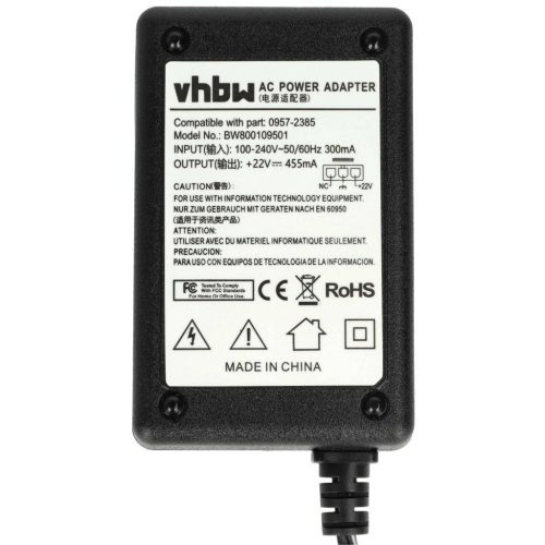 VHBW HP DeskJet 1010, 1510, 2540, 2542 / HP OfficeJet 2620 Netzadapter - 200 cm