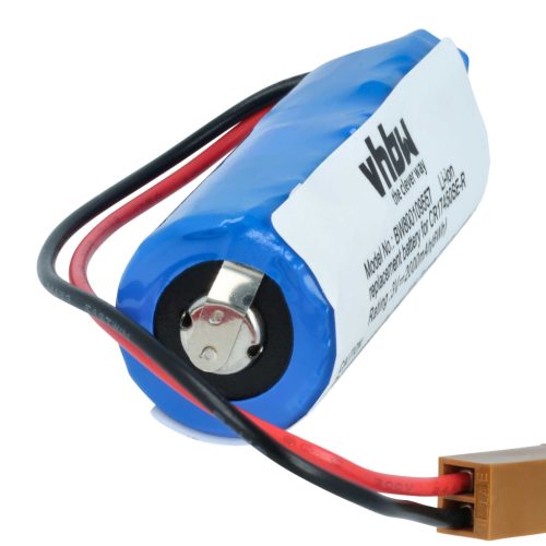 VHBW Ipari vezérlő akkumulátor A02B0200K102, A02B-0200-K102, CR17450ER-CX - 2000 mAh 3 V Li-Ion