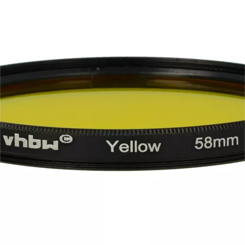 VHBW 58 mm Gelber Farbfilter