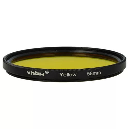 VHBW 58 mm Gelber Farbfilter