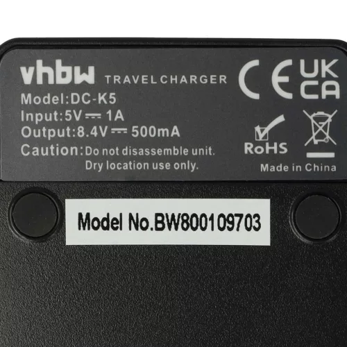 VHBW Canon NB-2L Camera Battery Charger - 0.5 A, 8.4 V