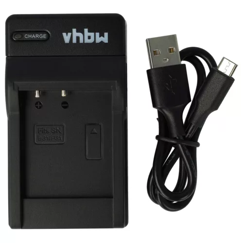 VHBW USB-C Ladegerät + Kabel für Sony Cybershot Digitalkamera - 0,5 A