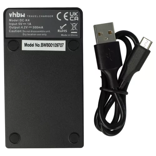 VHBW USB-C Ladegerät + Kabel für Sony Cybershot Digitalkamera - 0,5 A