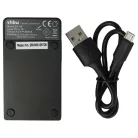 VHBW Battery Charger USB-C + USB-C Cable for Sony Cybershot Digital Camera - 0.5 A