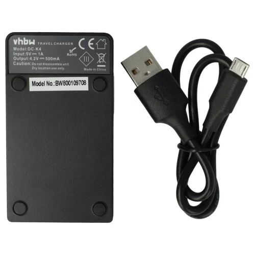 VHBW Battery Charger USB-C + USB-C Cable for Sony Cybershot Digital Camera - 0.5 A