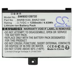   VHBW E-Book Battery 1ICP4/40/60 1S1P, 9875521, 9BS11GTFF10B3 - 1250 mAh 3.7 V Li-Ion