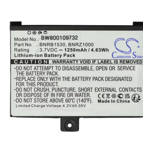 VHBW E-Book Battery 1ICP4/40/60 1S1P, 9875521, 9BS11GTFF10B3 - 1250 mAh 3.7 V Li-Ion