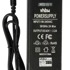 VHBW Charger for 36V E-Bike Batteries with Round Connector, 42V, 2.2A
